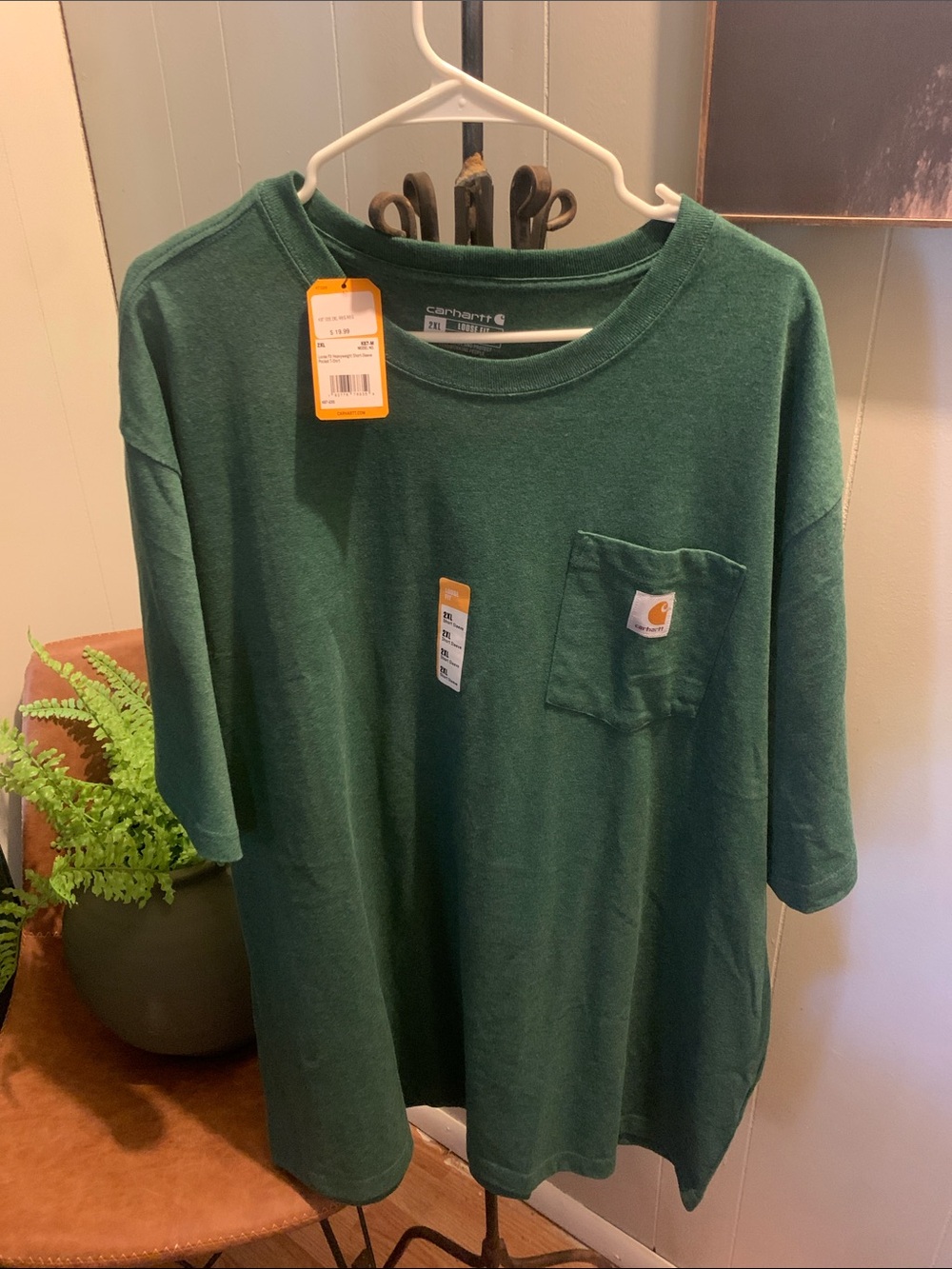 Carhartt Green Short-Sleeve Pocket Tee